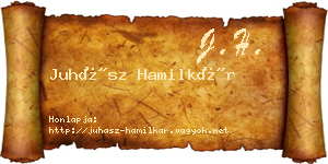 Juhász Hamilkár névjegykártya